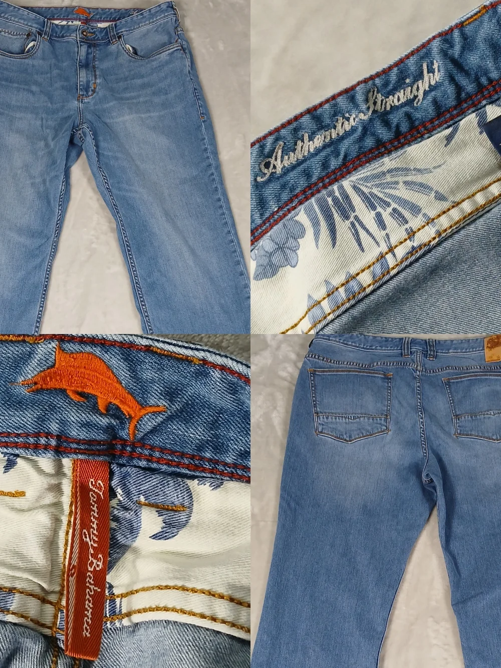 Tommy Bahama Sand Drifter Authentic Straight Jeans 36x29 Men's Tagged 36x30